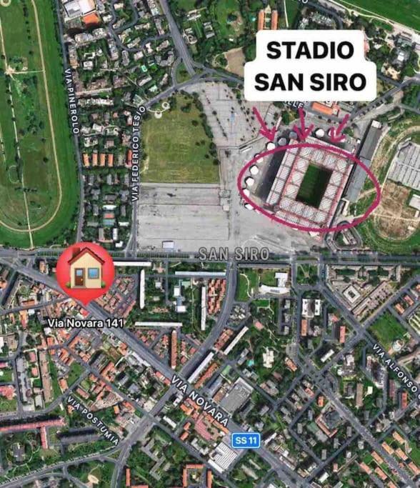 Appartamento A 500 Metri Da San Siro Милан Экстерьер фото